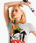 Jamie King in a Stand up 2 Cancer Shirt