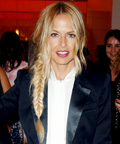 Rachel Zoe in a tuxedo jacket