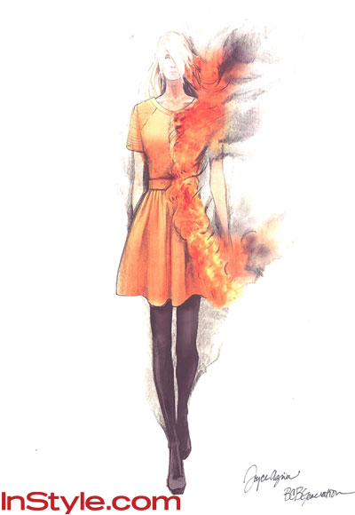  Fashion Designers Website on Bcbgeneration   Fashion Designers Sketch Katniss S Fire Dress