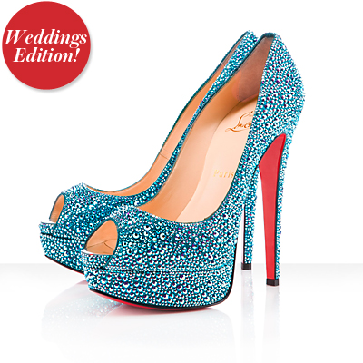 Christian Wedding Accessories on Christian Louboutin Lady Peep Bridal We Re Obsessed Fashion