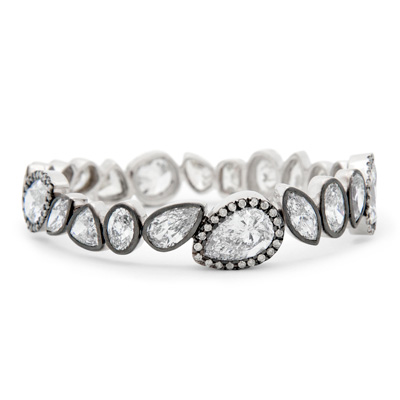 [BR]
Rose Cut Diamond Bangle