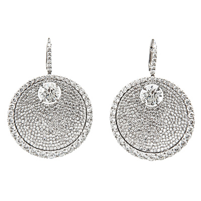 [BR]
White Gold Diamond Divine Earrings