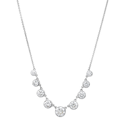 [BR]
Diamond Graduated Necklace