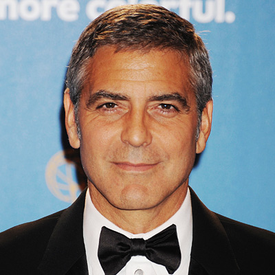 george clooney hairline. george clooney hair piece.