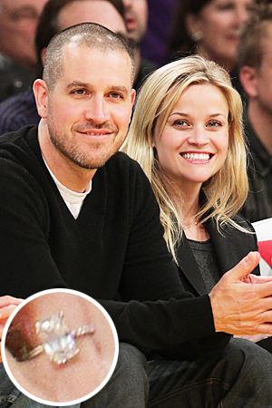 Reese Witherspoon's engagement ring Getty Images