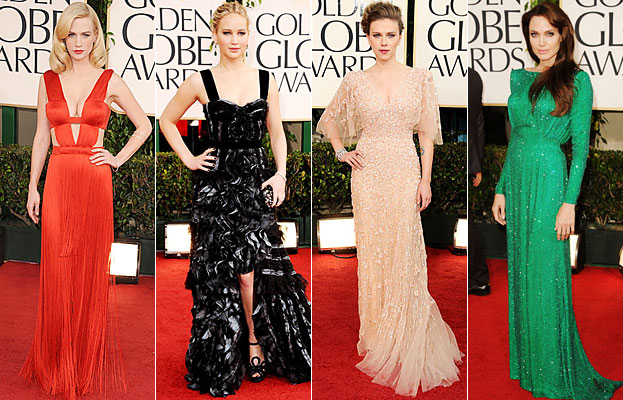 January Jones Golden Globes