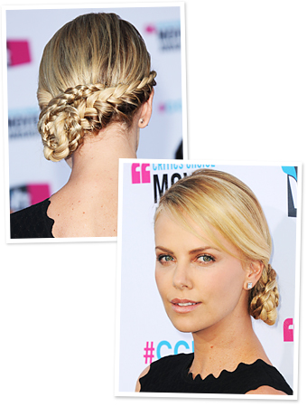 Our Favorite New Bridal Hairstyle Charlize Theron 39s Intricate Braid 