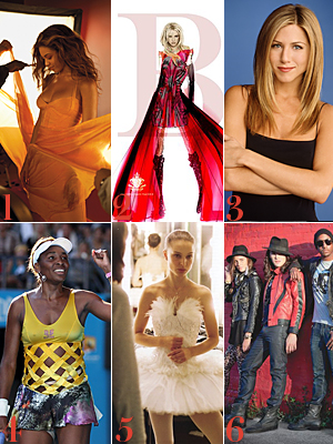 Beyonce Britney Spears Rafael Nadal Venus Williams