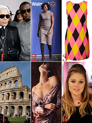 Karl Lagerfeld P. Diddy Michelle Obama Doutzen Kroes