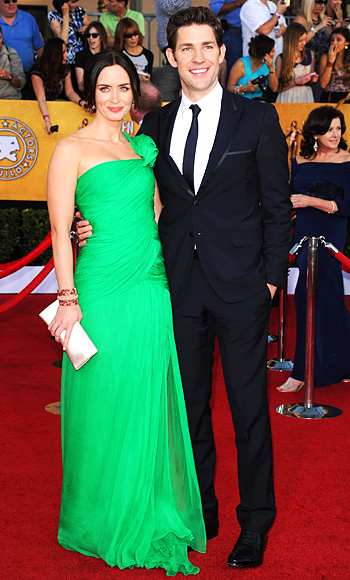 Emily Blunt and John Krasinski 