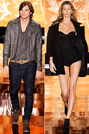 Ashton Kutcher and Gisele