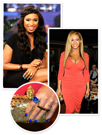 Blue Nail Polish - Beyonce - Jennifer Hudson