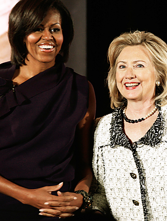 Michelle Obama and Hillary Clinton