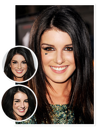 Shenae Grimes Heart Face Temporary Tattoo InStylecom What's Right Now