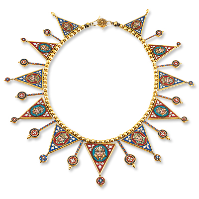 Rau Antiques Victorian Micromosaic Necklace