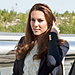 Duchess Catherine's Tour Outfits: White Ruffle Blouse and Navy Blazer Details!
