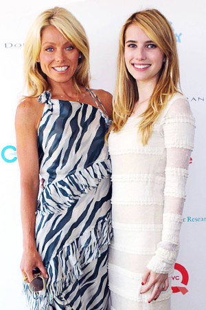 Kelly Ripa and Emma Roberts