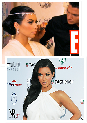 Kim Kardashian Wedding Hair Courtesy of E Networks Getty Images