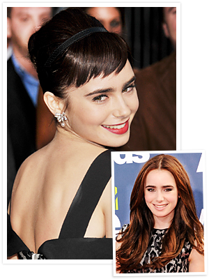 Lily Collins Hair
