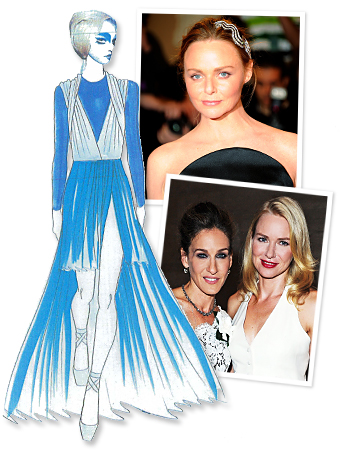 Stella McCartney, Sarah Jessica Parker, Naomi Watts