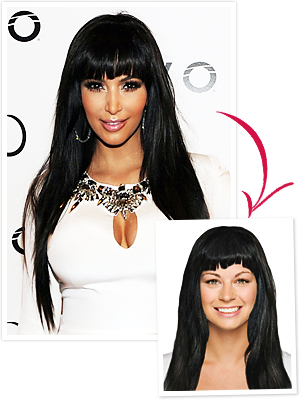 Kim Kardashian Bangs