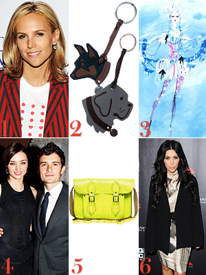 Tory Burch, Proenza Schouler, Christian Lacroix, Miranda Kerr, Cambridge Satchel Company, Kim Kardashian