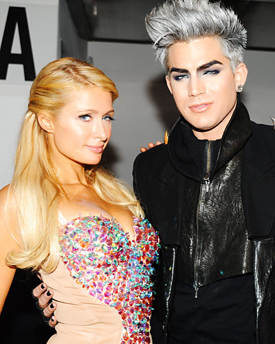 Paris Hilton and Adam Lambert - New York Fashion Week