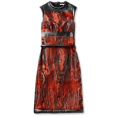 Christopher Kane Leather-Trimmed Dress