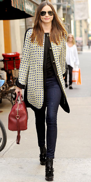 Miranda Kerr wearing Marni