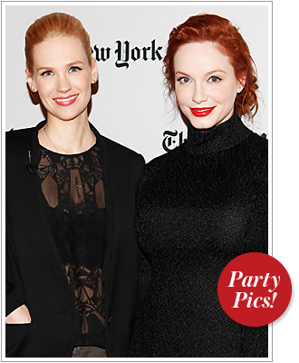 January Jones and Christina Hendricks