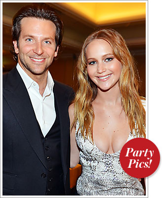 Jennifer Lawrence and Bradley Cooper