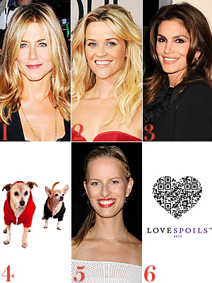 Jennifer Aniston, Reese Witherspoon, Cindy Crawford
