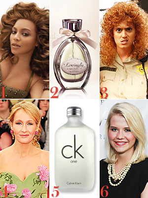 Beyonce, Bruce Willis, Katy Perry