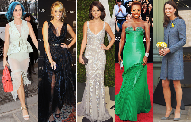 Katy Perry, Carrie Underwood, Selena Gomez, Viola Davis, Kate Middleton