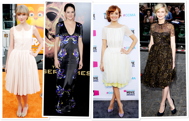 Taylor Swift, Shailene Woodley, Ahna O'Reilly, Kirsten Dunst