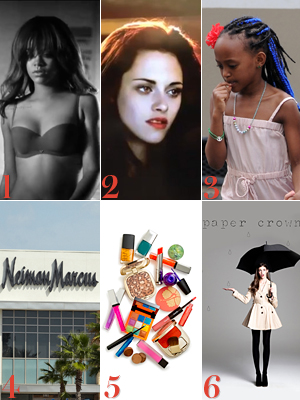 Rihanna, Kristen Stewart, Zahara Jolie-Pitt