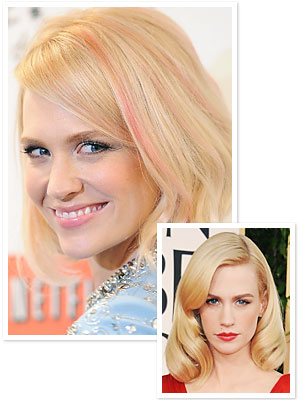 January Jones - Pink Hair