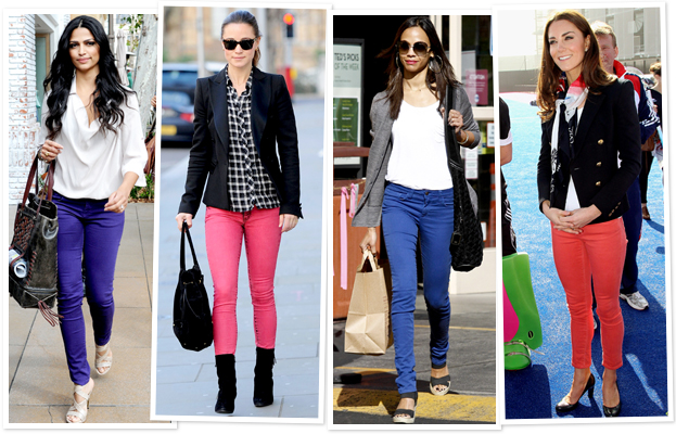 How to Wear; Coloured Jeans