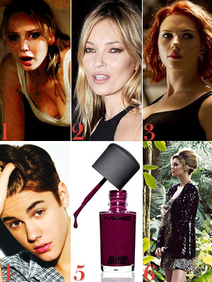 Jennifer Lawrence, Kate Moss, Scarlett Johansson