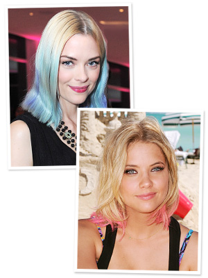 Jaime King Hair - Pastel Tips