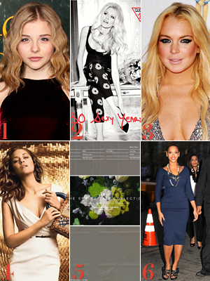 Chloe Moretz, Claudia Schiffer, Lindsay Lohan
