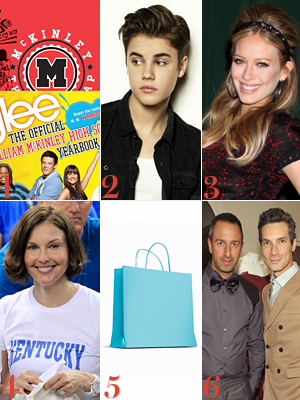 Glee, Justin Bieber, Hilary Duff