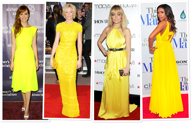 Yellow Celebrities Wearing Yellow