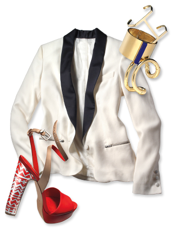 white blazer