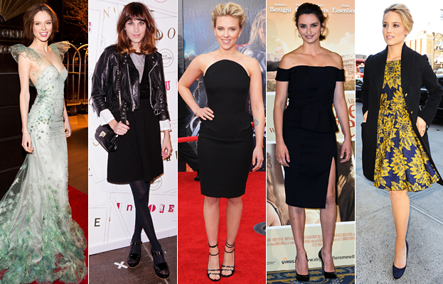 Coco Rocha, Alexa Chung, Scarlett Johansson, Penelope Cruz, Dianna Agron