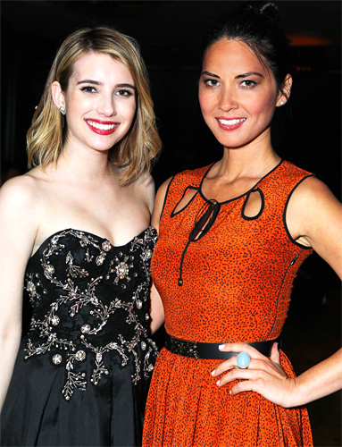 emma Roberts and Olivia Munn 