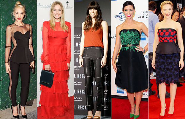 Gwen Stefani, Elizabeth Olsen, Jessica Biel, Emily Blunt, Scarlett Johansson
