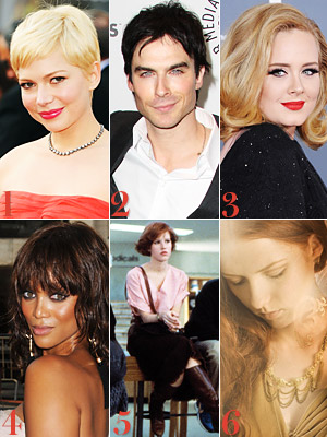 Michelle Williams, Ian Somerhalder, Adele
