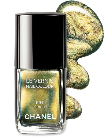 Metallic Chrome Nail Polishes - Chanel Peridot