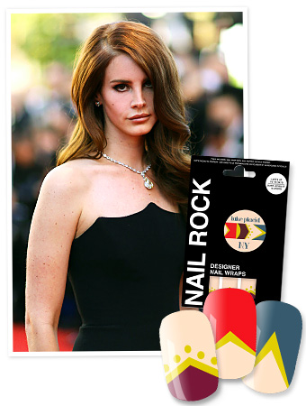 Lana Del Rey - Nail Rocks Nail Wraps Frederic Nebinger/ABACAPRESS